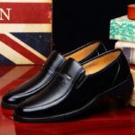 Leather Men Formal Shoes Luxury Brand 2022 Men's Loafers Dress Moccasins Breathable Slip on Black Driving Shoes Plus Size 38-44 - Image 3