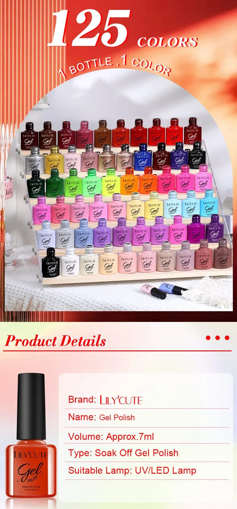 LILYCUTE 7ml Gold Sparkling Glitter Gel Nail Polish Semi Permanent UV Gel Soak off UV LED Nail Gel Varnish For Nail Manicure DIY LILYCUTE 7ml Gold Sparkling Glitter Gel Nail Polish Semi Permanent UV Gel Soak off UV LED Nail Gel Varnish For Nail Manicure DIY