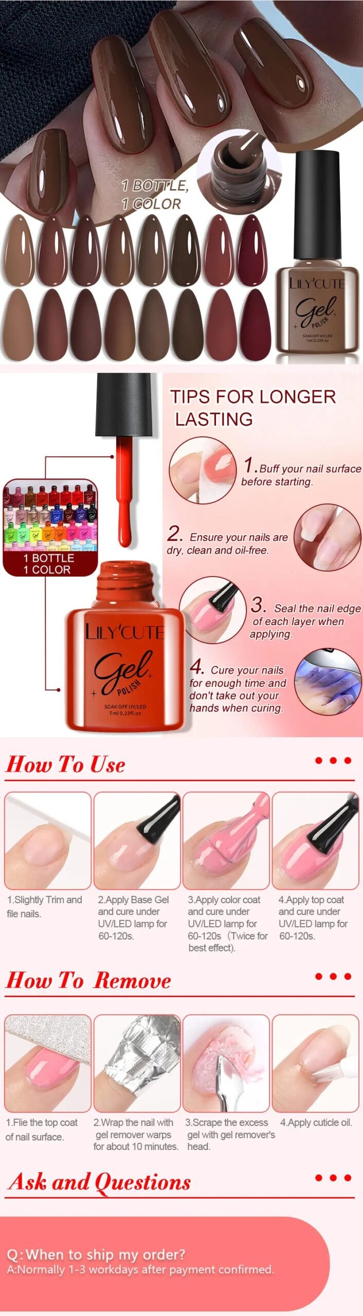 LILYCUTE 7ml Gold Sparkling Glitter Gel Nail Polish Semi Permanent UV Gel Soak off UV LED Nail Gel Varnish For Nail Manicure DIY LILYCUTE 7ml Gold Sparkling Glitter Gel Nail Polish Semi Permanent UV Gel Soak off UV LED Nail Gel Varnish For Nail Manicure DIY