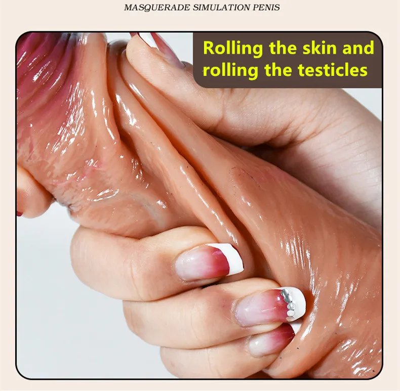 2.0 Dick Upgraded Version Of Sliding Testicle Realistic Penis For Women Sliding Foreskin Dildo Anal Sex Toy For Couple Silicone 2.0 Dick Upgraded Version Of Sliding Testicle Realistic Penis For Women Sliding Foreskin Dildo Anal Sex Toy For Couple Silicone