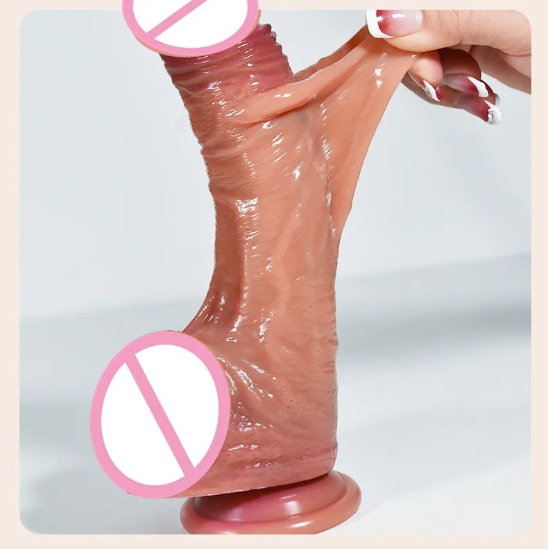 2.0 Dick Upgraded Version Of Sliding Testicle Realistic Penis For Women Sliding Foreskin Dildo Anal Sex Toy For Couple Silicone 2.0 Dick Upgraded Version Of Sliding Testicle Realistic Penis For Women Sliding Foreskin Dildo Anal Sex Toy For Couple Silicone