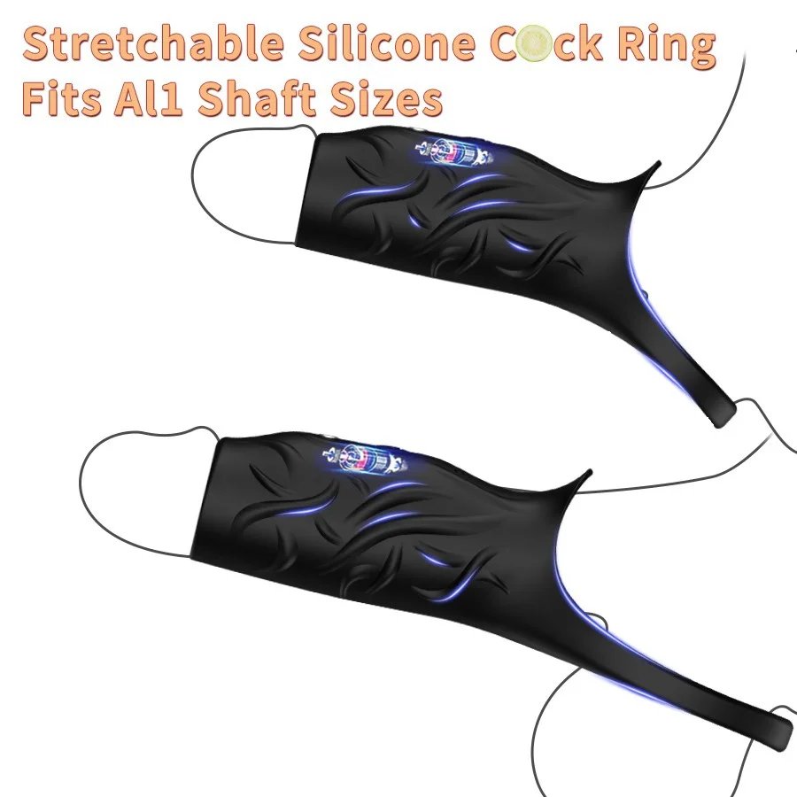 Vibrating Penis Sleeve for man Sex Toys dick Thickening Ejaculation Delay Cock Ring Vibrator for Couples Penis cover Adult toys