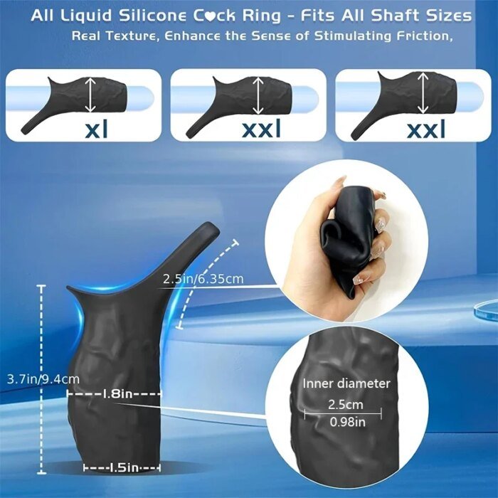 Vibrating Penis Sleeve for man Sex Toys dick Thickening Ejaculation Delay Cock Ring Vibrator for Couples Penis cover Adult toys - Image 5
