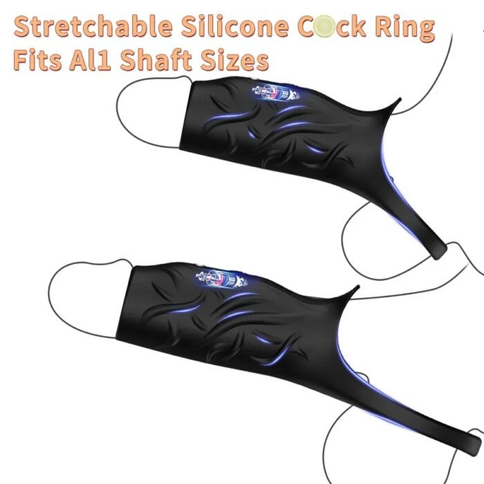 Vibrating Penis Sleeve for man Sex Toys dick Thickening Ejaculation Delay Cock Ring Vibrator for Couples Penis cover Adult toys - Image 6