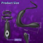 Male Prostate Massager Vibrating Anal Plug with Cock Ring Delay Ejaculation Masturbator Sex Toys Vibrator Anal Vibration for Man - Image 5