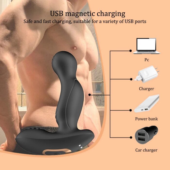 Anal Vibrator Butt Plug Male Prostate Massager Dildo Remote Control Anus Plug Stimulator Masturbator Sex Toys For Adults Gay - Image 6