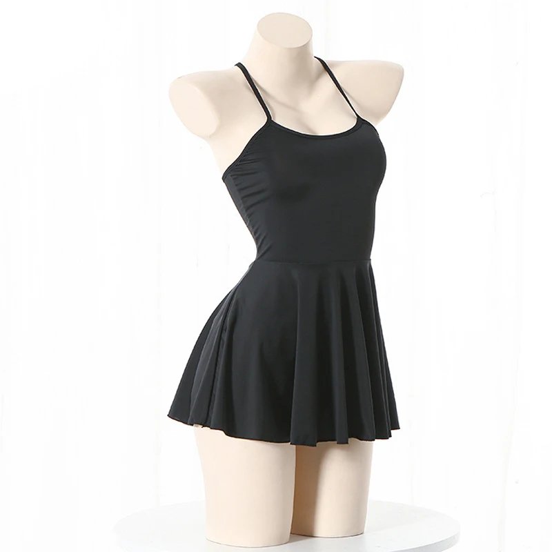 Summer Swimming Pool Party Anime Girl Student Swimwear Dress Role Play Women's Nightwear Nightwear Uniform Clothing Sexy Sling