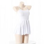 Summer Swimming Pool Party Anime Girl Student Swimwear Dress Role Play Women's Nightwear Nightwear Uniform Clothing Sexy Sling - Image 5