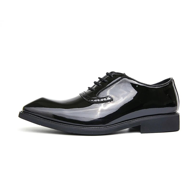 British Style Point-toe Men's Business Leather Shoes Fashion Lace-up Shoes Formal Dress Shoes Men Office Gentleman Shoes Green