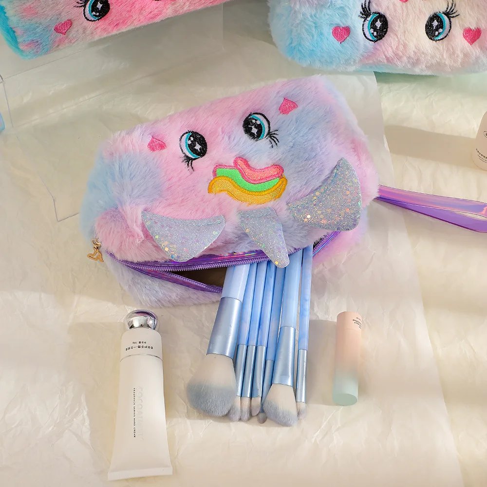 Cute Plush Unicorn Pencil Bag Aesthetic Pencil Cases Girl Kawaii Stationery Bag Children Large Capacity Pen Case School Supplies Cute Plush Unicorn Pencil Bag Aesthetic Pencil Cases Girl Kawaii Stationery Bag Children Large Capacity Pen Case School Supplies