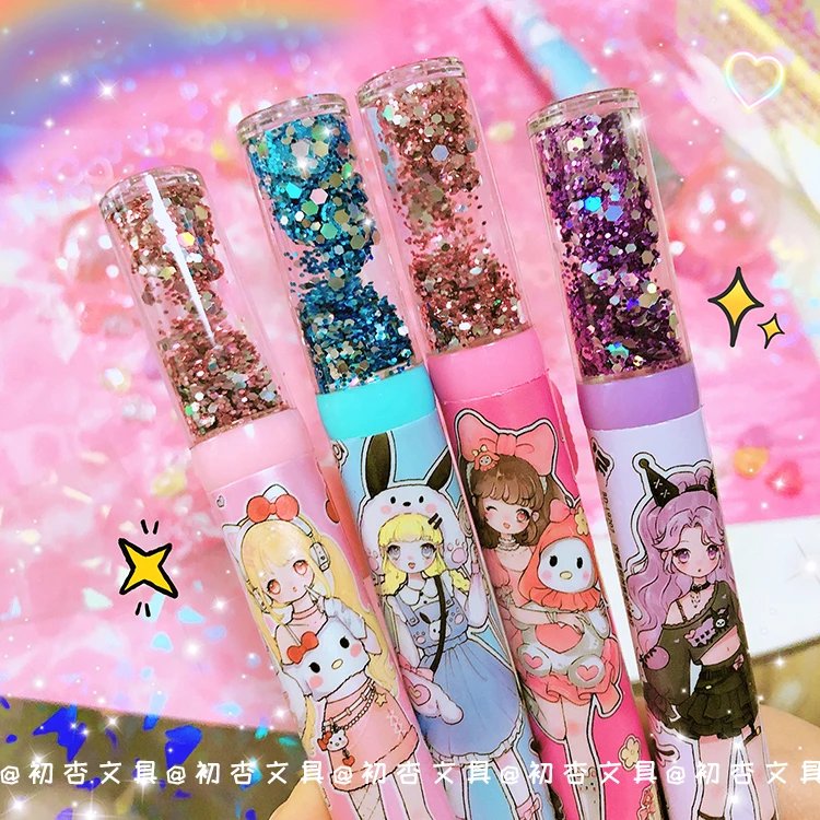 Kawaii Push-pull Design Quicksand Rubber Erasers Student Correction Tool Kids School Office Supplies Gift Creative Stationery