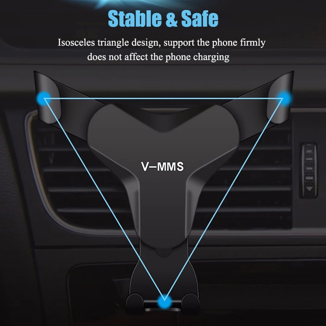 Gravity Car Holder Auto Air Vent Mount Clip for IPhone 15 Xiaomi Samsung Bracket Cell Holder No Magnetic GPS Mobile Phone Stand Gravity Car Holder Auto Air Vent Mount Clip for IPhone 15 Xiaomi Samsung Bracket Cell Holder No Magnetic GPS Mobile Phone Stand