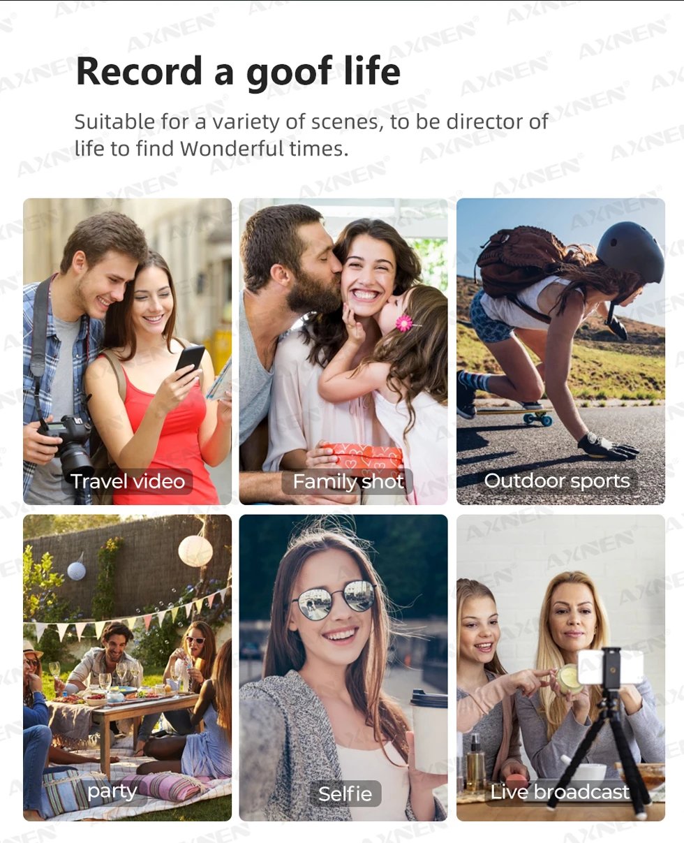 AXNEN 3-Axis Gimbal Handheld Self Stabilizer with Tripod, Selfie Stick Vlog CellPhone Video Recorder for Phone Smartphone Mobile AXNEN 3-Axis Gimbal Handheld Self Stabilizer with Tripod, Selfie Stick Vlog CellPhone Video Recorder for Phone Smartphone Mobile