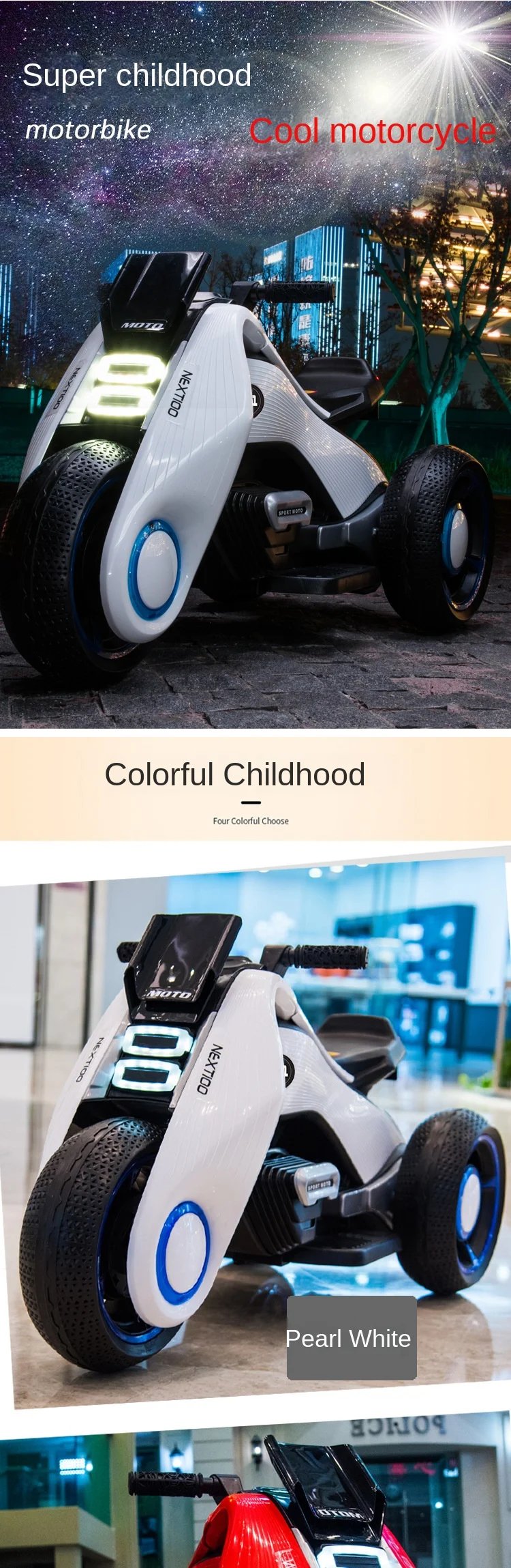 Doki Children's Electric Motorcycles For Boys And Girls Can Sit On Children's Toy Cars Tricycle Hurricane New 2023 Drop Shopping