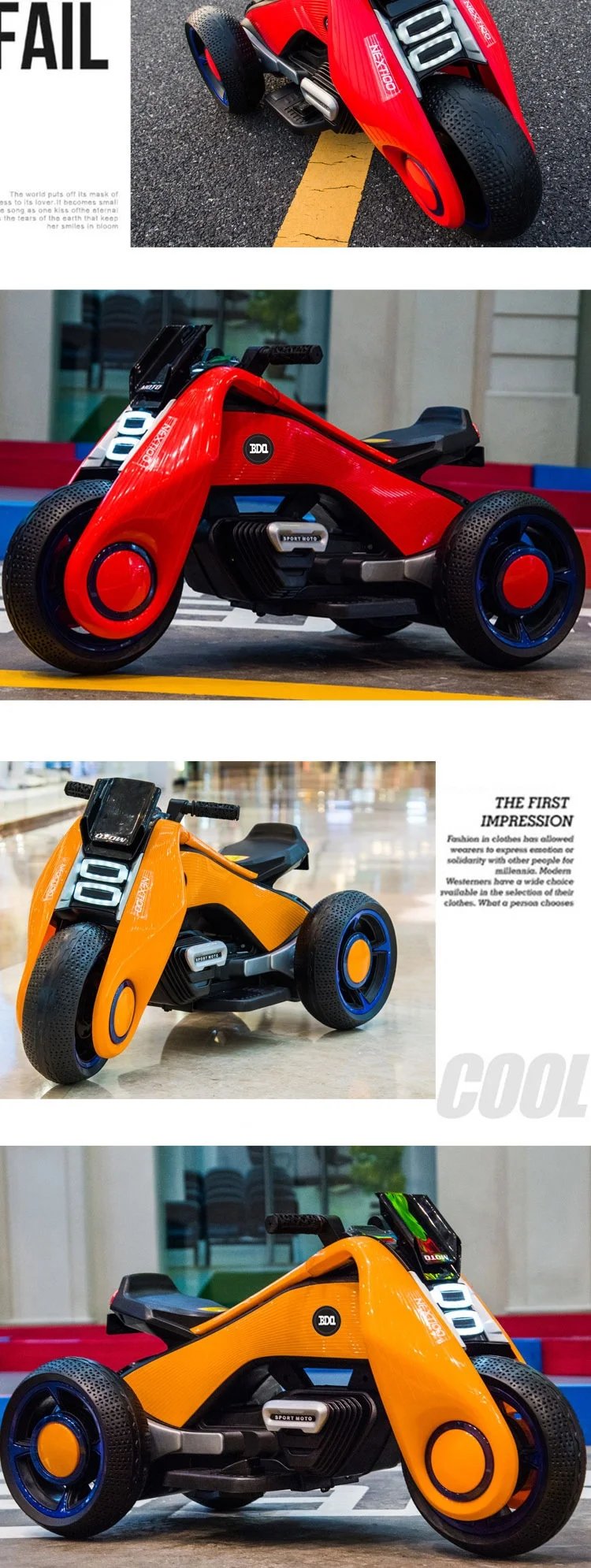 Doki Children's Electric Motorcycles For Boys And Girls Can Sit On Children's Toy Cars Tricycle Hurricane New 2023 Drop Shopping