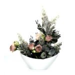 Petals of Paradise Silk Roses Vase Real Touch, Fake Roses, Silk Flower Arrangements for Home ,Office Parties, Gift Wedding Decoration