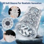 Telescopic Sucking Heated Masturbator Cup Vagina Masturbation Blowjob Adults Sex Toys for Men Male Piston Automatic Mastubator - Image 4