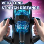 THRUSTING-King 12cm 6-Segment Fixed-point Telescopic Male Masturbator One-Key Burst Masturbation Cup Trainer Sex Toys for Men - Image 4