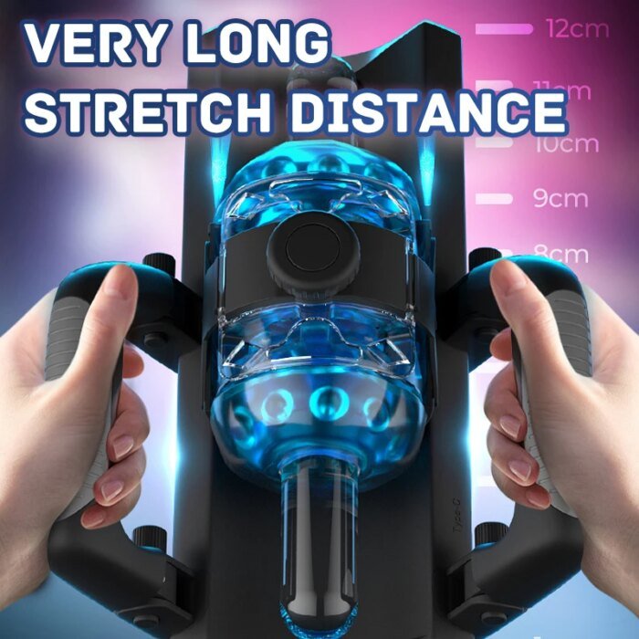 THRUSTING-King 12cm 6-Segment Fixed-point Telescopic Male Masturbator One-Key Burst Masturbation Cup Trainer Sex Toys for Men - Image 4