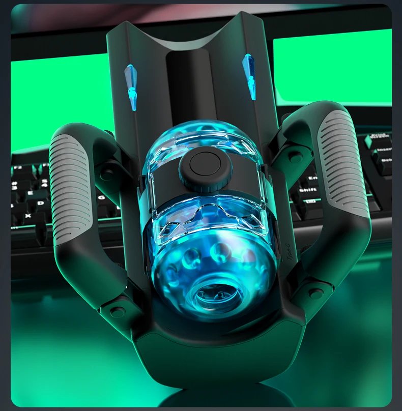 THRUSTING-King 12cm 6-Segment Fixed-point Telescopic Male Masturbator One-Key Burst Masturbation Cup Trainer Sex Toys for Men