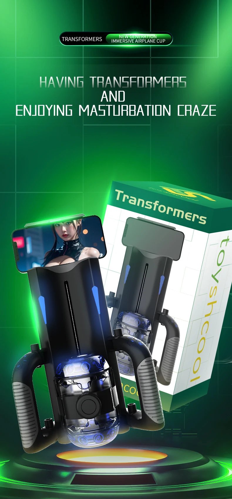 THRUSTING-King 12cm 6-Segment Fixed-point Telescopic Male Masturbator One-Key Burst Masturbation Cup Trainer Sex Toys for Men