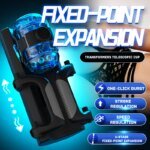 THRUSTING-King 12cm 6-Segment Fixed-point Telescopic Male Masturbator One-Key Burst Masturbation Cup Trainer Sex Toys for Men - Image 3