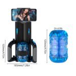 THRUSTING-King 12cm 6-Segment Fixed-point Telescopic Male Masturbator One-Key Burst Masturbation Cup Trainer Sex Toys for Men - Image 6