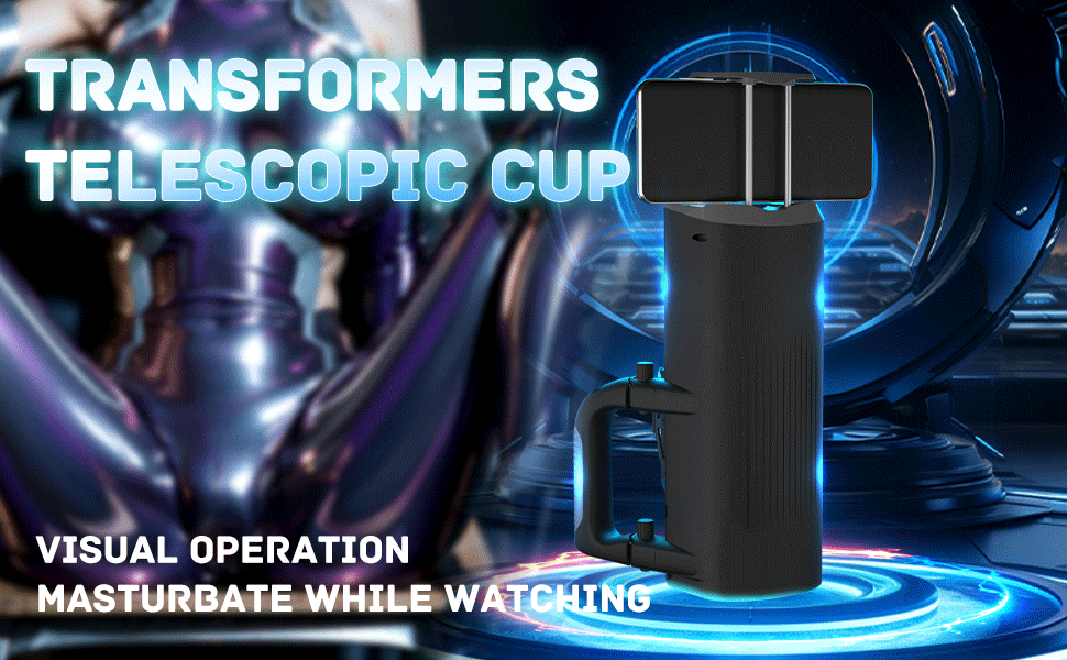 THRUSTING-King 12cm 6-Segment Fixed-point Telescopic Male Masturbator One-Key Burst Masturbation Cup Trainer Sex Toys for Men