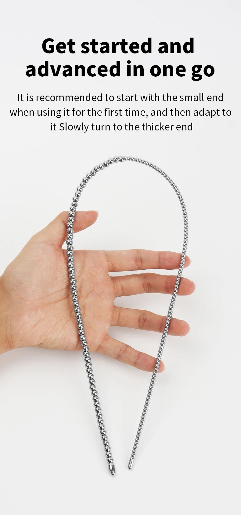 Long Stainless Steel Urethral Sounds Dilators Multi Beads Penis Plug Horse Eye Stick Dilator Masturbation Rod Adult Sex Toys