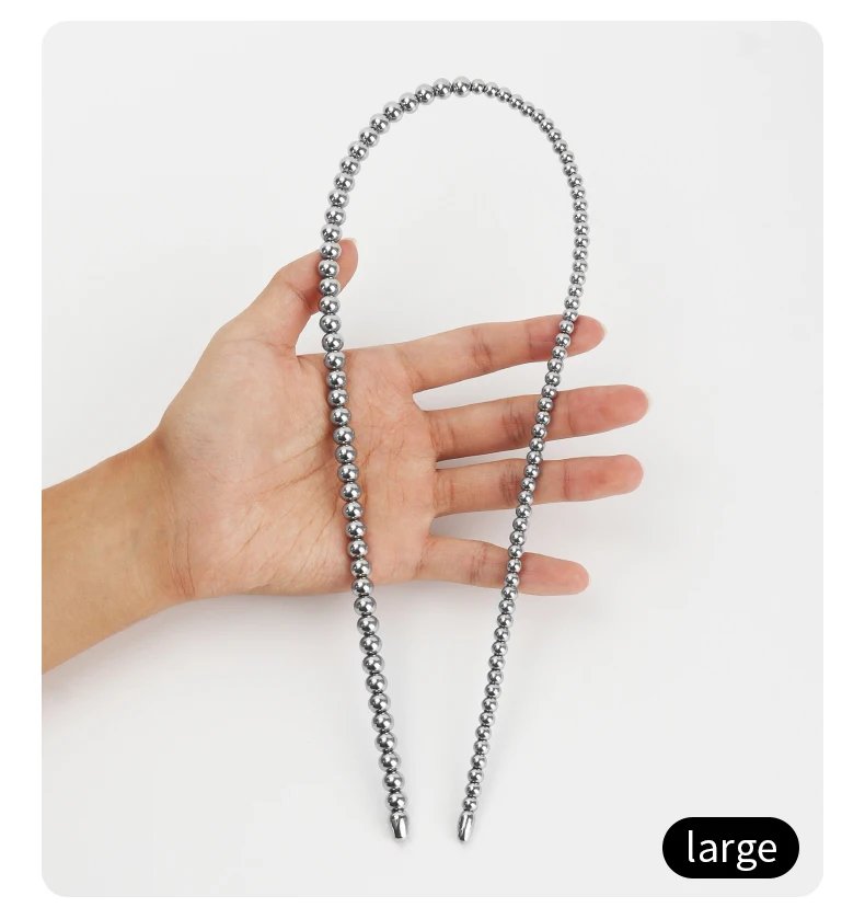 Long Stainless Steel Urethral Sounds Dilators Multi Beads Penis Plug Horse Eye Stick Dilator Masturbation Rod Adult Sex Toys