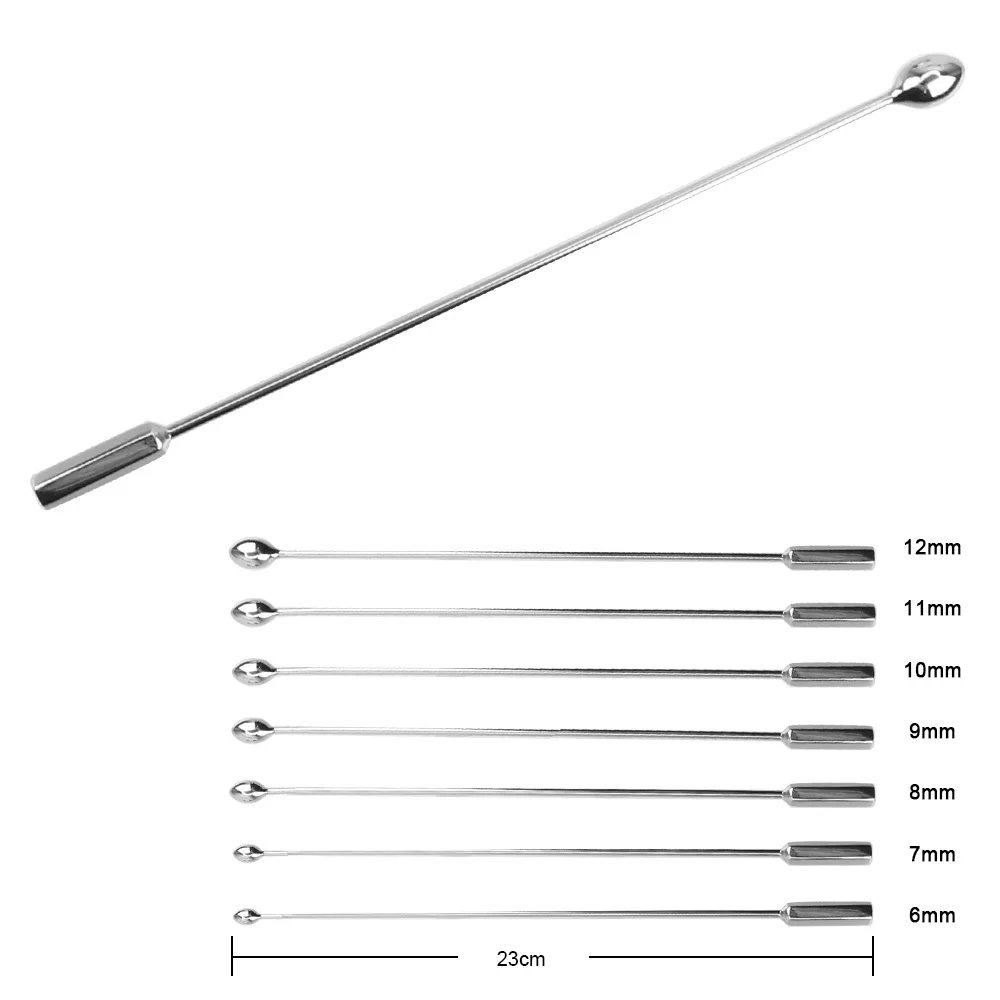 Metal Urethral Catheter Horse Eye Stimulation Male Urethral Dilator Penis Plug Sounding Sex Toys for Men Male Chastity Device