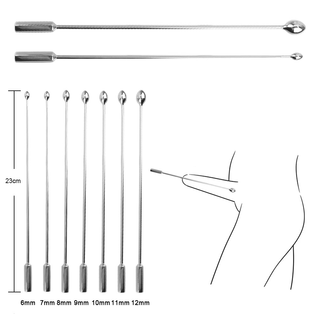 Metal Urethral Catheter Horse Eye Stimulation Male Urethral Dilator Penis Plug Sounding Sex Toys for Men Male Chastity Device