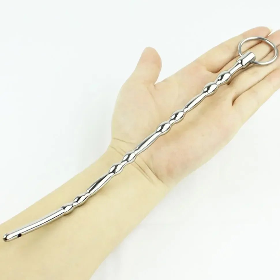 240mm Long Urethral Sound Penis Plug Stretching With Cock Ring Can Freely Change The Length Urethral Chastity Catheter Sex Toys