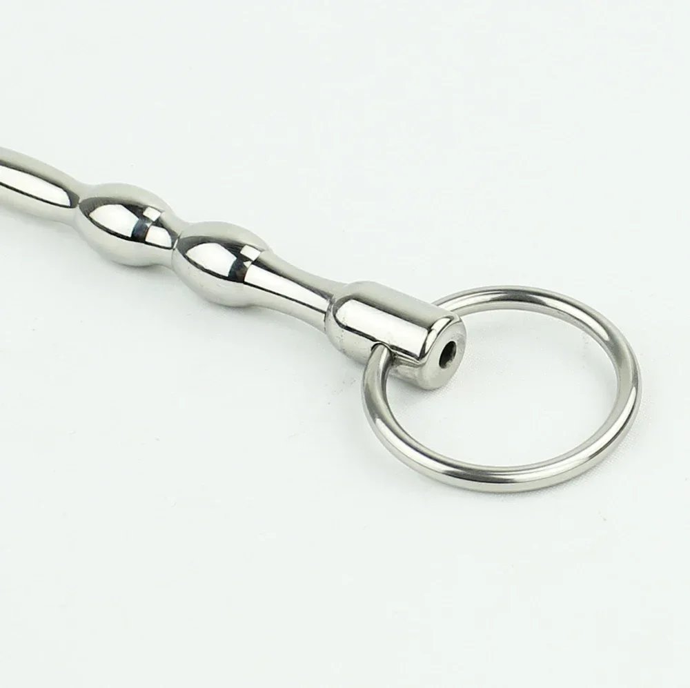 240mm Long Urethral Sound Penis Plug Stretching With Cock Ring Can Freely Change The Length Urethral Chastity Catheter Sex Toys