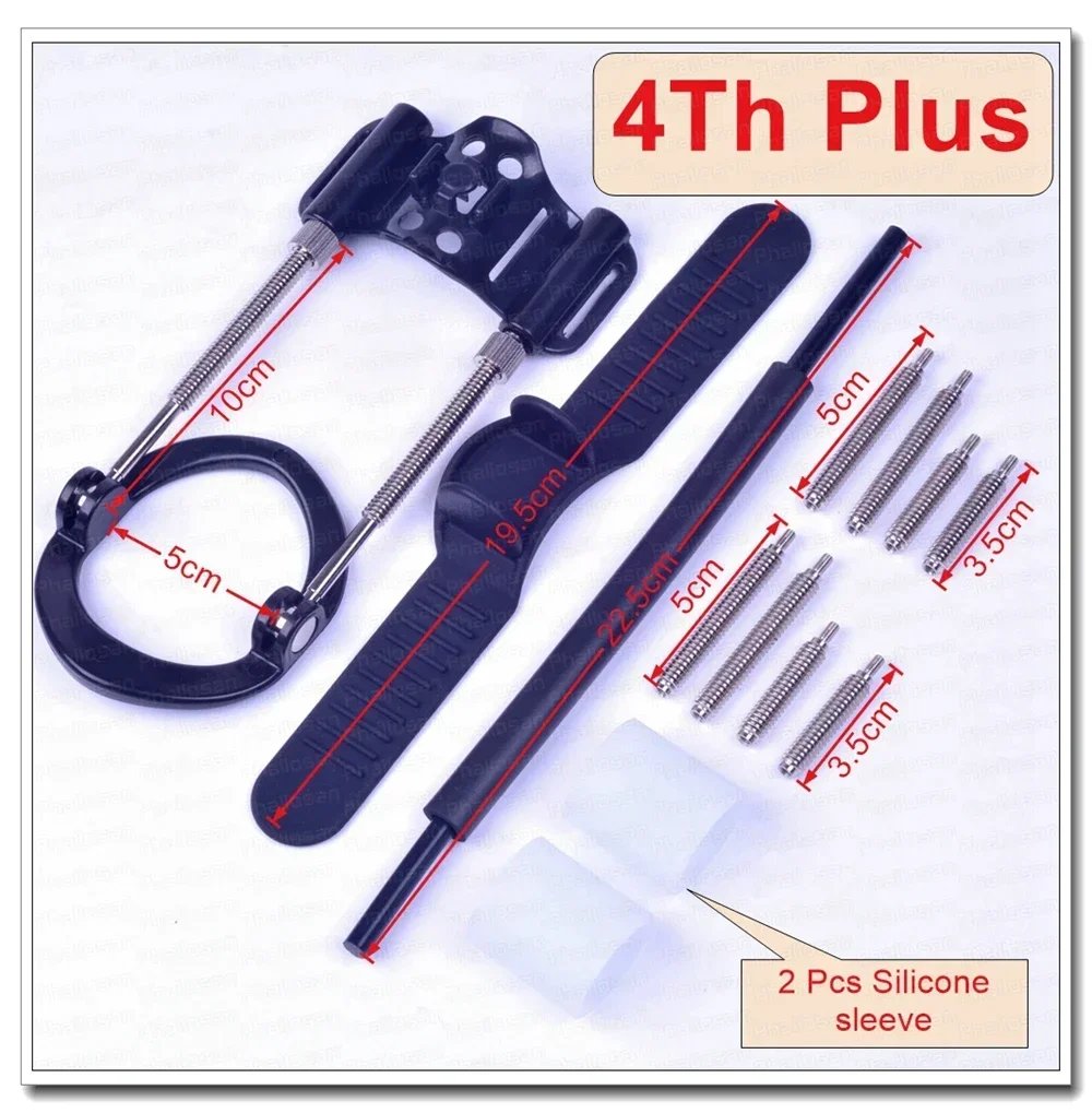 4th Generation Male Enlarger Stretcher Tension Traction Correction Bending Penis Extender Enlarger Device for Men Penis Extender