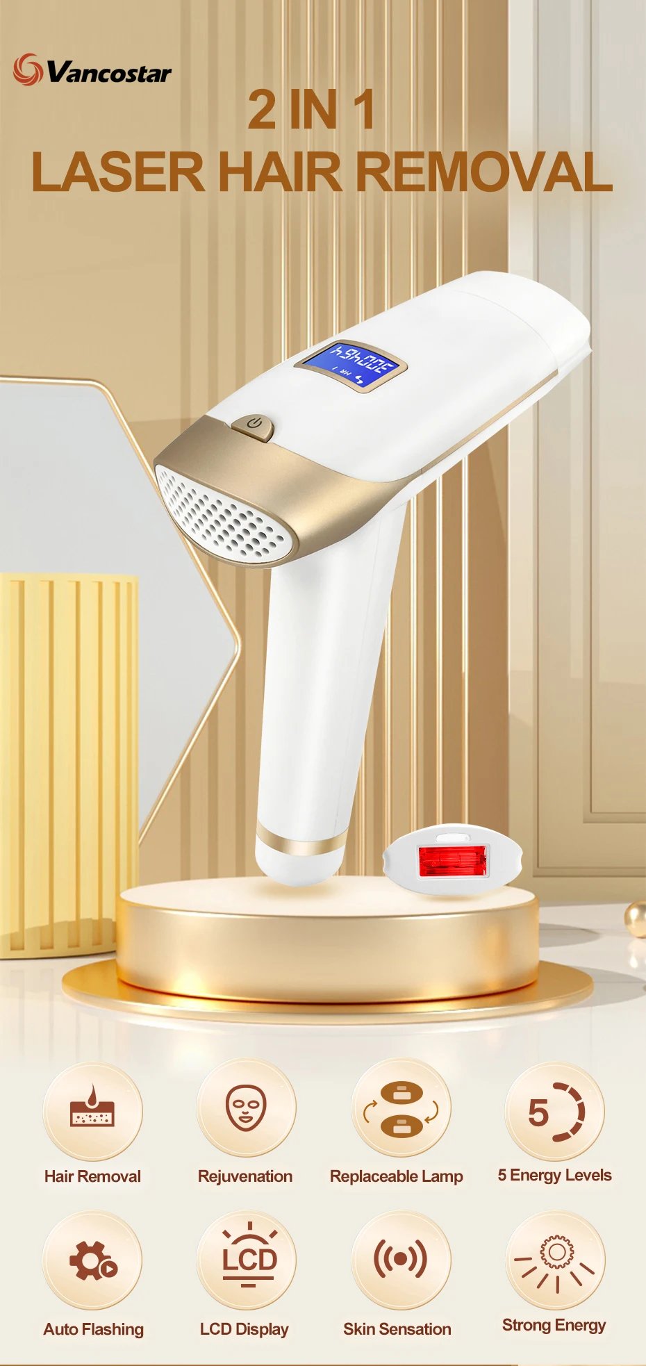 Updated Laser Epilator 21J 2in1 Replaceable Lamp Rejuvenation Permanent Painless IPL Hair Removal for Women Men Free Shipping Updated Laser Epilator 21J 2in1 Replaceable Lamp Rejuvenation Permanent Painless IPL Hair Removal for Women Men Free Shipping