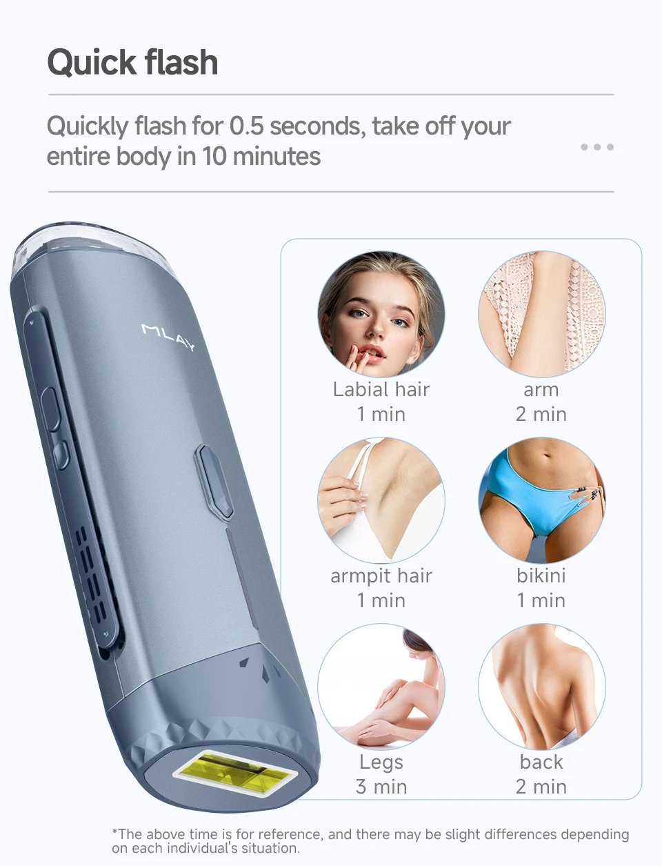 Mlay T18 ICE Cooling Hair Removal Device With Unlimited Shots Permanent IPL Laser Home Use Painless Epilator For Women Men