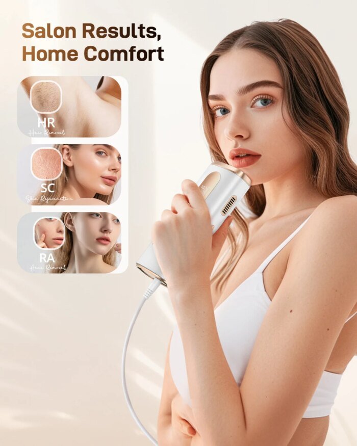 IPL Hair Remover Laser Epilator Devices ICE Cooling 999900 Flashes 3 IN 1 Permanent Painless Whole Body Treament For Women Men - Image 3