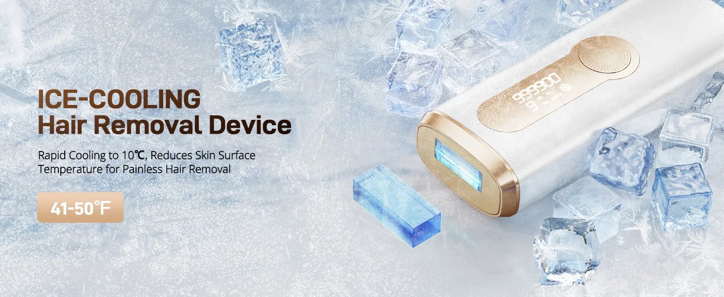 IPL Hair Remover Laser Epilator Devices ICE Cooling 999900 Flashes 3 IN 1 Permanent Painless Whole Body Treament For Women Men IPL Hair Remover Laser Epilator Devices ICE Cooling 999900 Flashes 3 IN 1 Permanent Painless Whole Body Treament For Women Men
