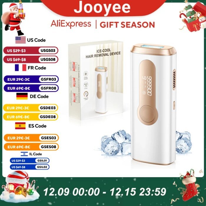 IPL Hair Remover Laser Epilator Devices ICE Cooling 999900 Flashes 3 IN 1 Permanent Painless Whole Body Treament For Women Men - Image 1