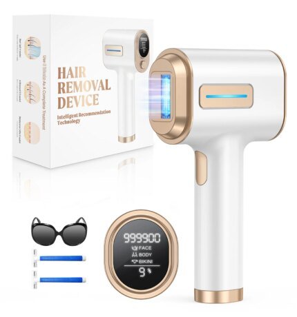 IPL Hair Removal Laser Epilator 999900 Fast Flash Hair Remover Painless Permanent Photoepilator Whole Body Treament for Women
