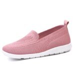 Hot Selling Knitted Flat Sole Single Shoes for Women In Spring and summer 2023 New Style Breathable Casual Shoes for Lazy Women - Image 5