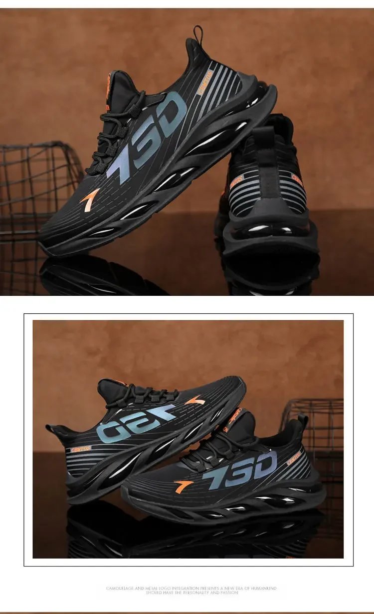 2024 Men's Sports and Casual Shoes Summer Fashion New Shoes Round Toe Black Spring Men's Shoes