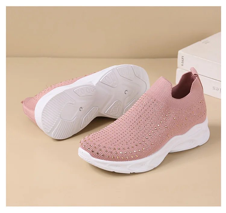 2024 Women's shoes summer new fashion casual shoes mesh comfortable soft sole running shoes breathable sneakers