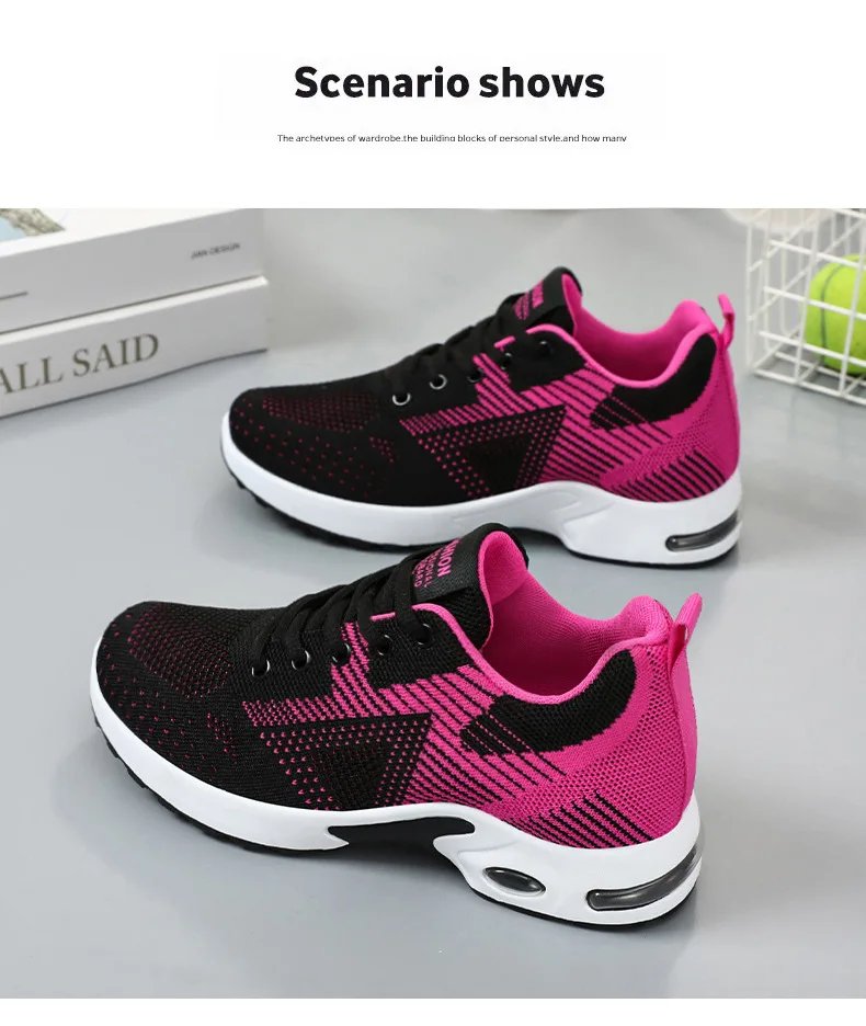 2024 Sports shoes women's new summer women's shoes large size casual breathable lace-up running shoes
