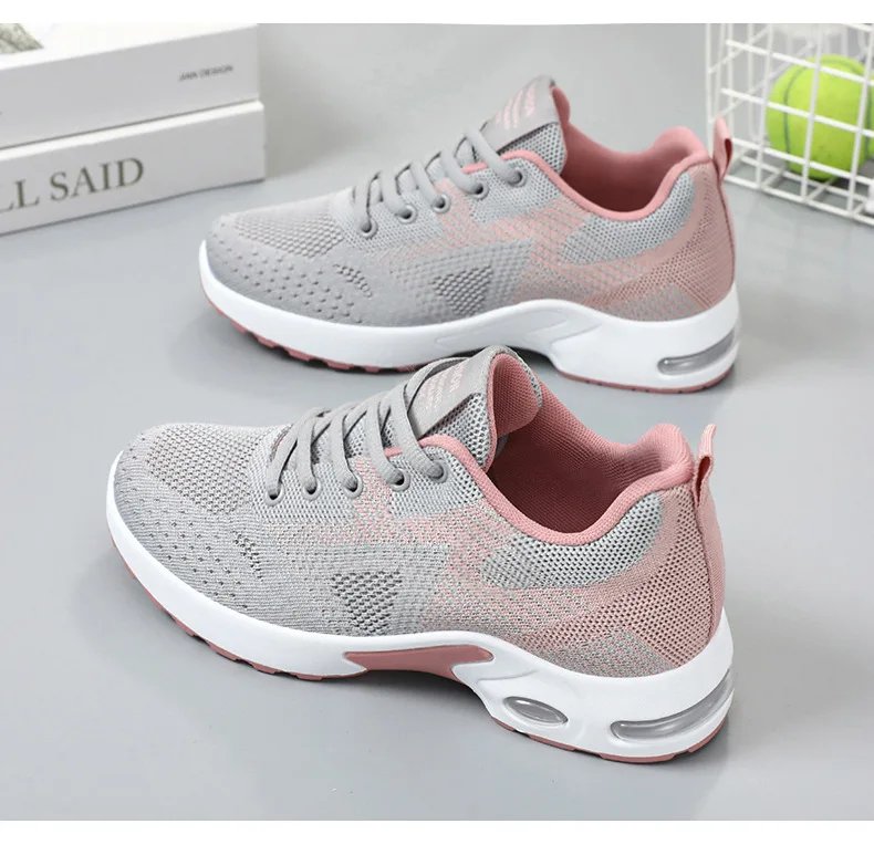 2024 Sports shoes women's new summer women's shoes large size casual breathable lace-up running shoes