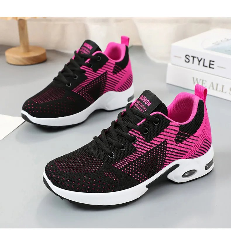 2024 Sports shoes women's new summer women's shoes large size casual breathable lace-up running shoes