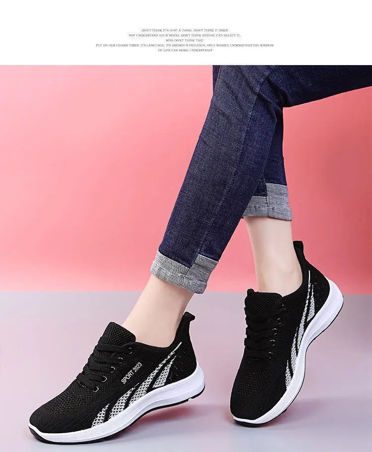 Running Shoes Ladies Breathable Sneakers Summer Light Mesh Air Cushion Women's Sports Shoes Outdoor Lace Up Training Shoes