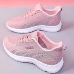 Running Shoes Ladies Breathable Sneakers Summer Light Mesh Air Cushion Women's Sports Shoes Outdoor Lace Up Training Shoes - Image 2