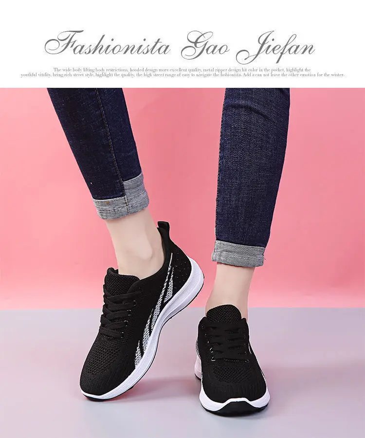 Running Shoes Ladies Breathable Sneakers Summer Light Mesh Air Cushion Women's Sports Shoes Outdoor Lace Up Training Shoes